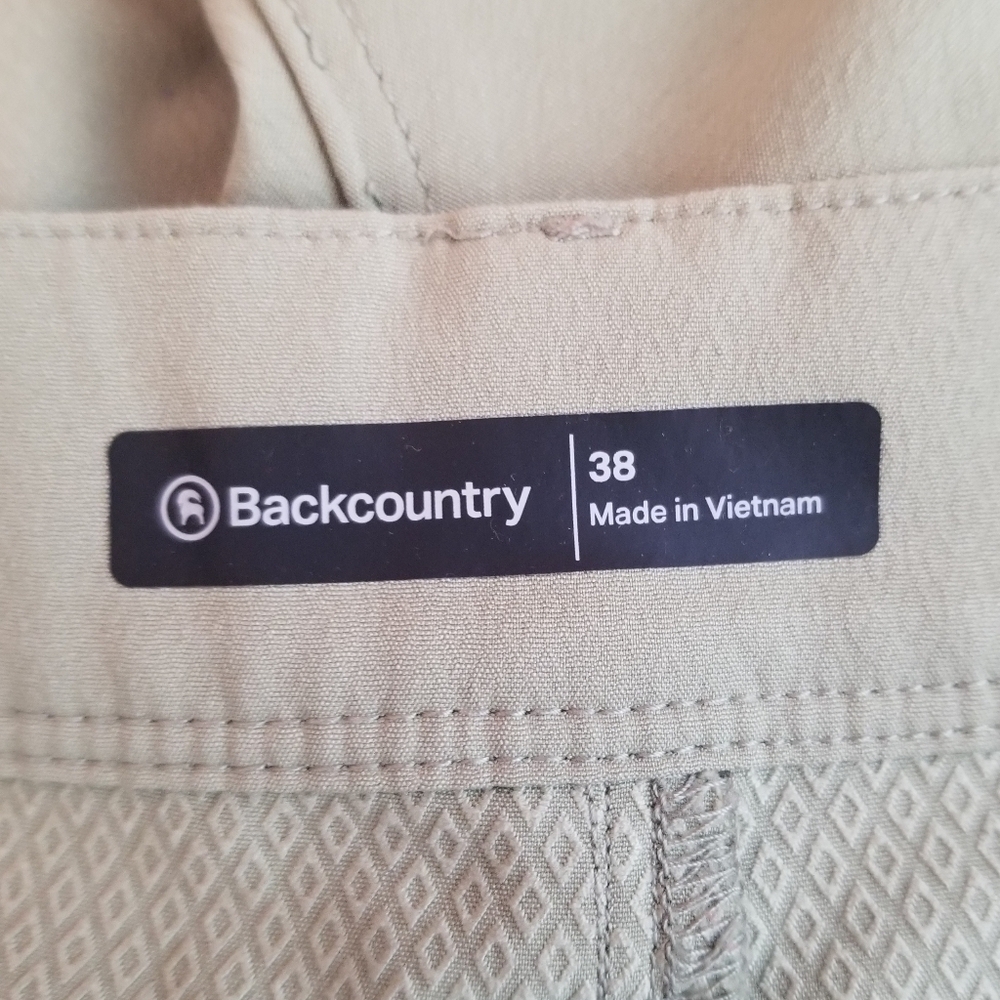 BACKCOUNTRY Mens Hiking Shorts Green Size 38 - Picture 4 of 6